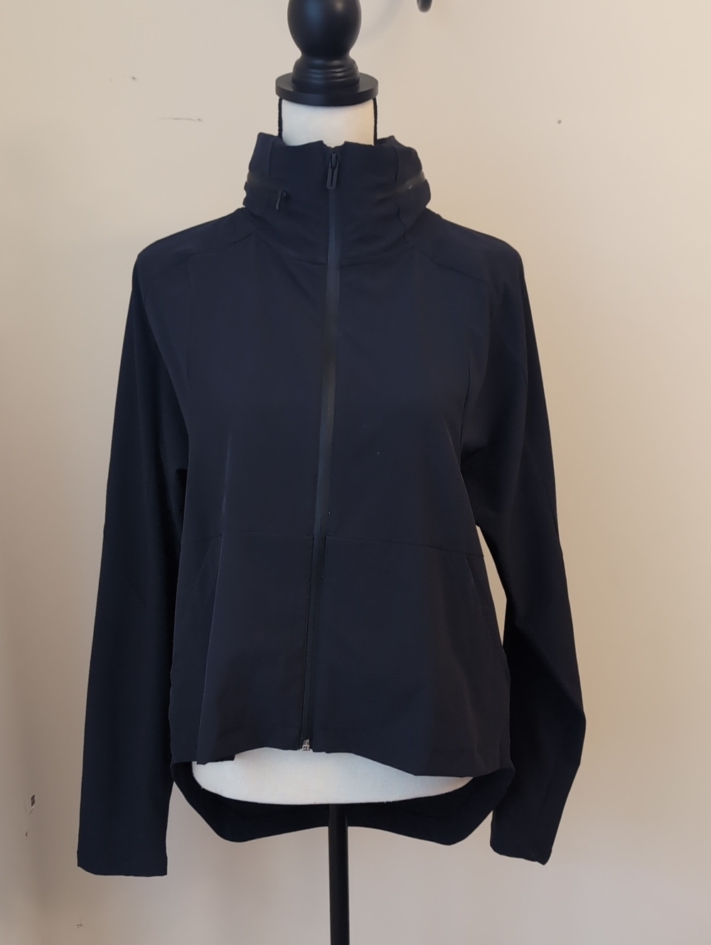 Under Armour Women's Black High-Collar Zip Utility Jacket
